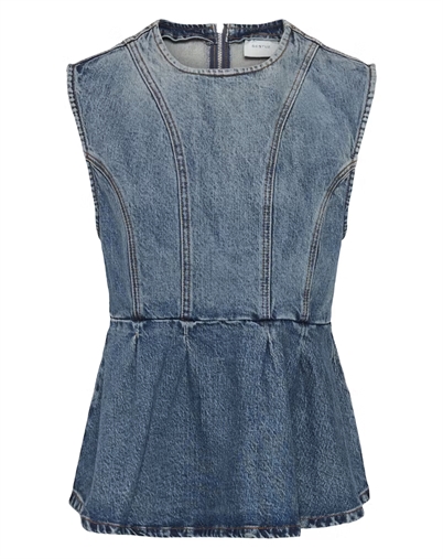 Gestuz - GZMelu Top - Mid Blue Wash